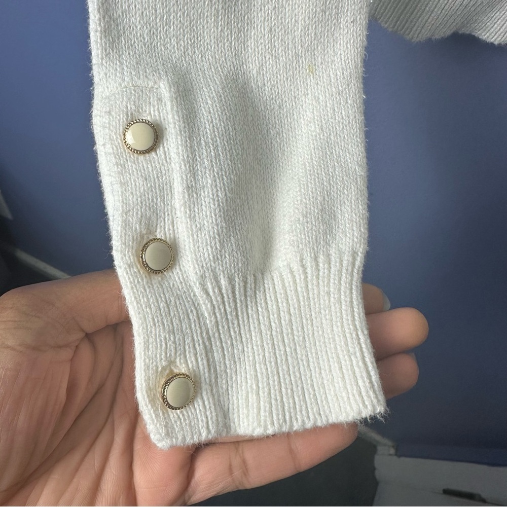 Vineyard Vines Long Sleeve White Turtleneck Sweater - Picture 5 of 7